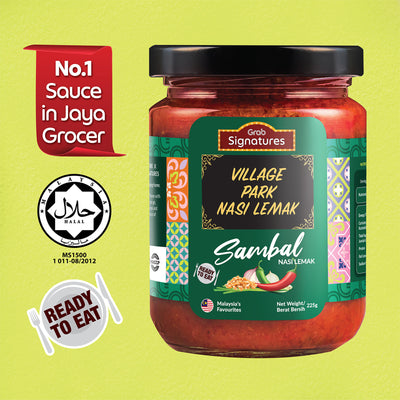 Grab Signatures Village Park Nasi Lemak Original Sambal Jar 225g