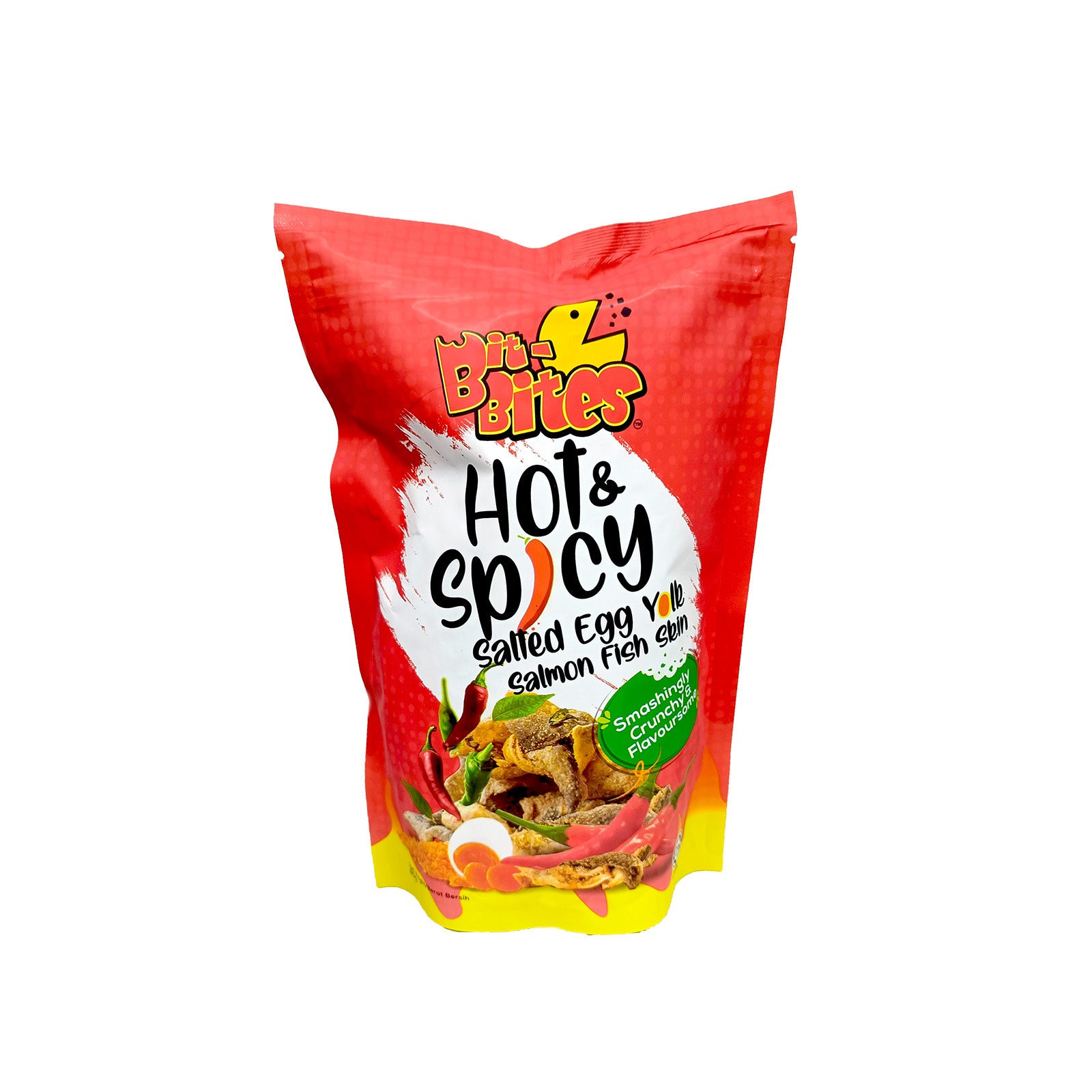 Bit Bites Salted Egg Hot & Spicy Salmon Skin 80g