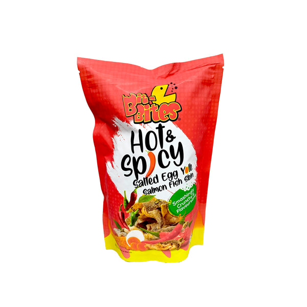 Bit Bites Salted Egg Hot & Spicy Salmon Skin 80g