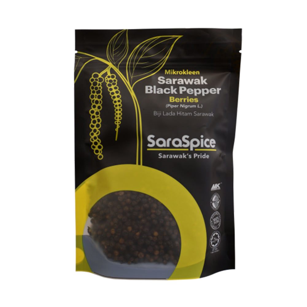 Saraspice Black Pepper Soft Pack Berries 200g