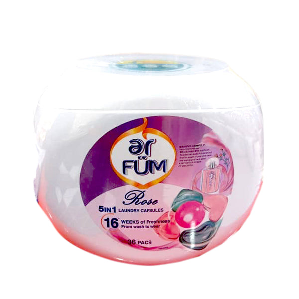 Ar Fum 5 In 1 Laundry Capsule Rose 36pcs/pack