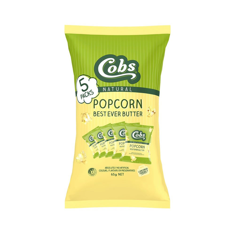 Cobs Natural Best Ever Butter Popcorn Multipack 1pack