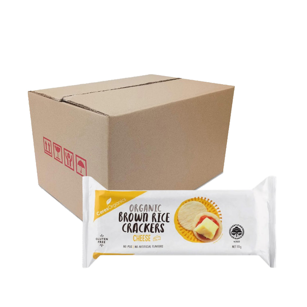 Ceres Organic Brown Rice Cheese Cracker 115g