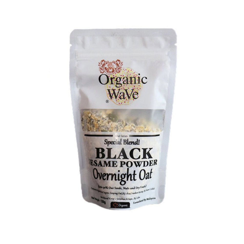 Mamami Organic Overnight Oats with Black Sesame Powder 120g