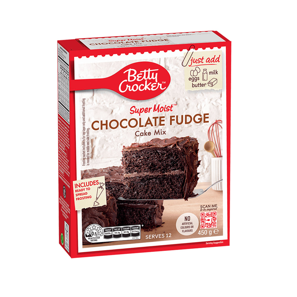 Betty Crocker Small Cake Mix Chocolate Fudge 376g