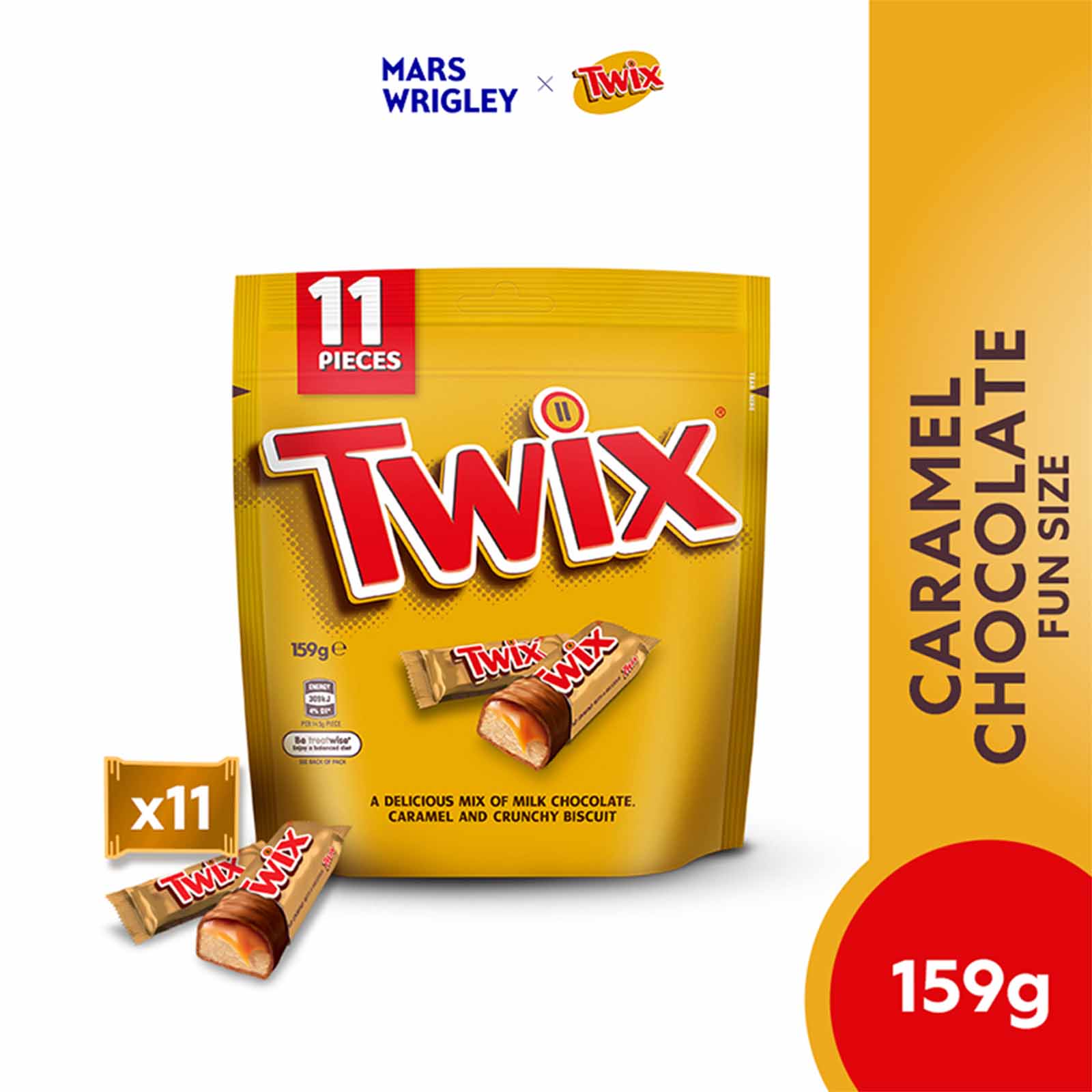 Twix Minis Fun Size Chocolate 159g