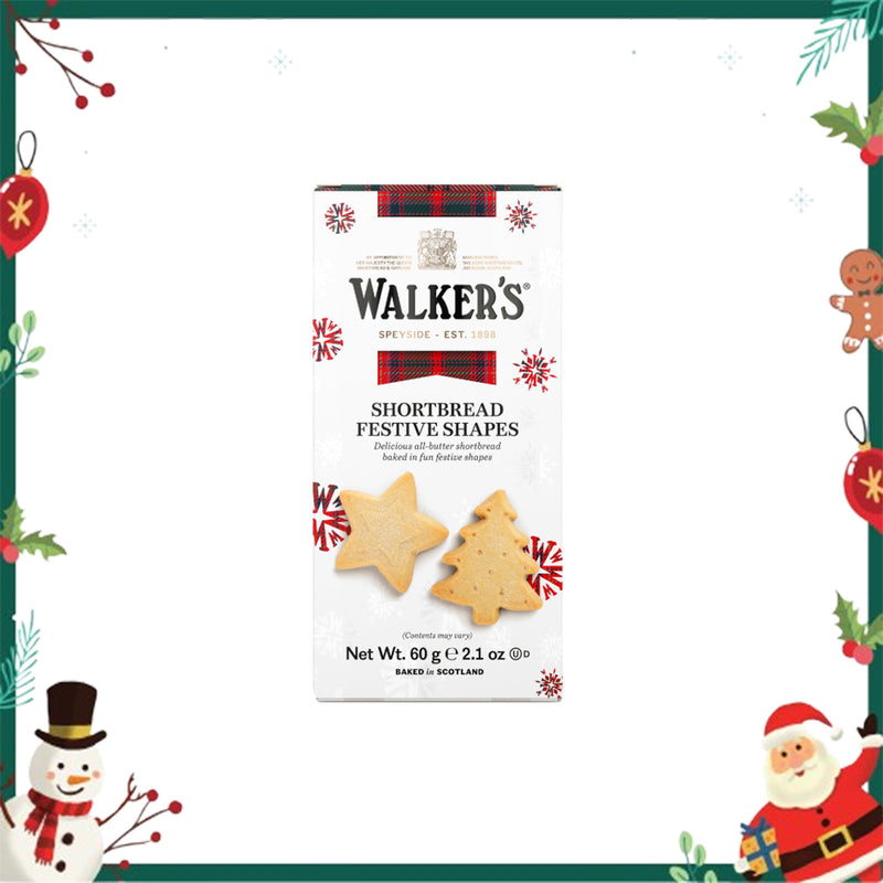 Walker's Shortbread Festive Shapes 60g