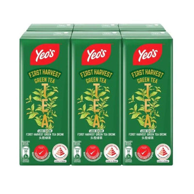 Yeo's Fresh Harvest Green Tea Tetra Pack 250ml x 6