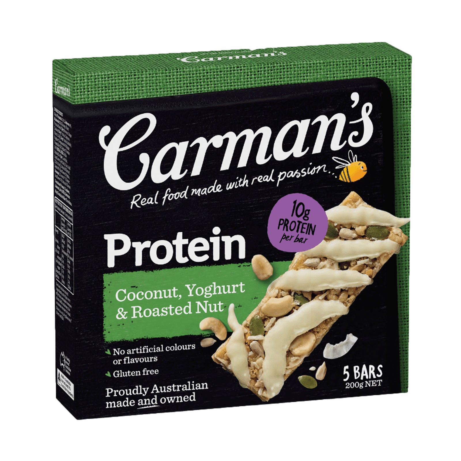 Carman's Cashew Nut, Yoghurt and Roasted Nut Protein Bar 1pack