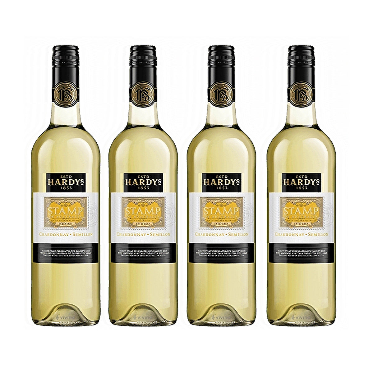 Hardys Stamp Sem Chard 750ml x 4