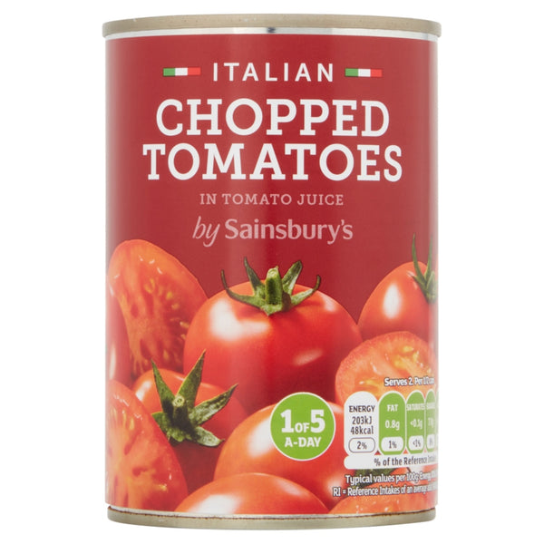 Sainsburys Chopped Tomatoes 400g (highest price)