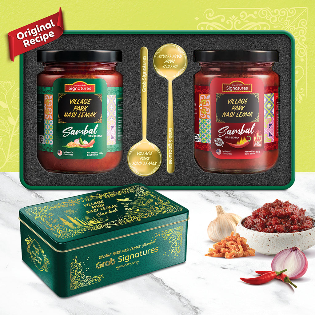 Grab Signatures Nasi Lemak Sambal Village Park Giftbox 1set