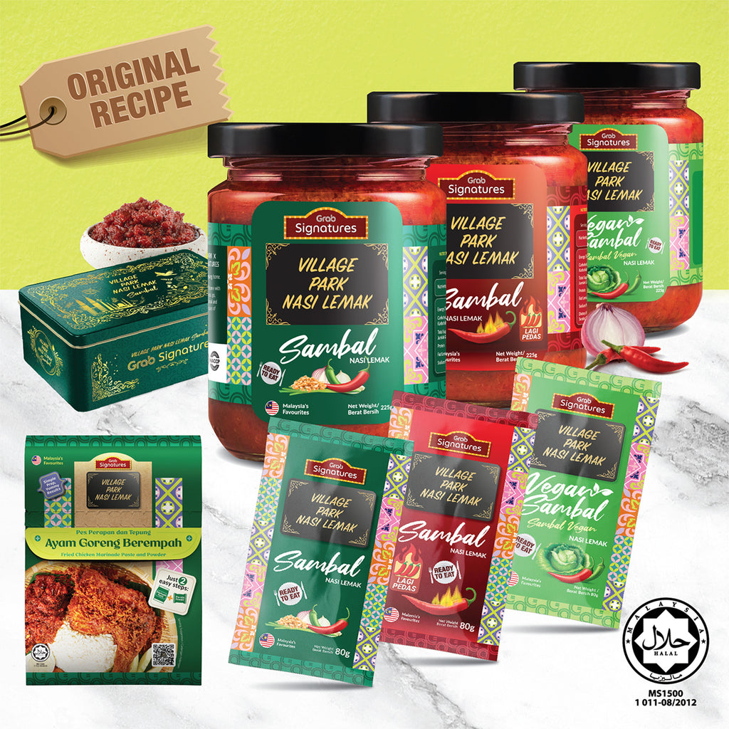 Grab Signatures Village Park Nasi Lemak Sambal Giftbox 1 set