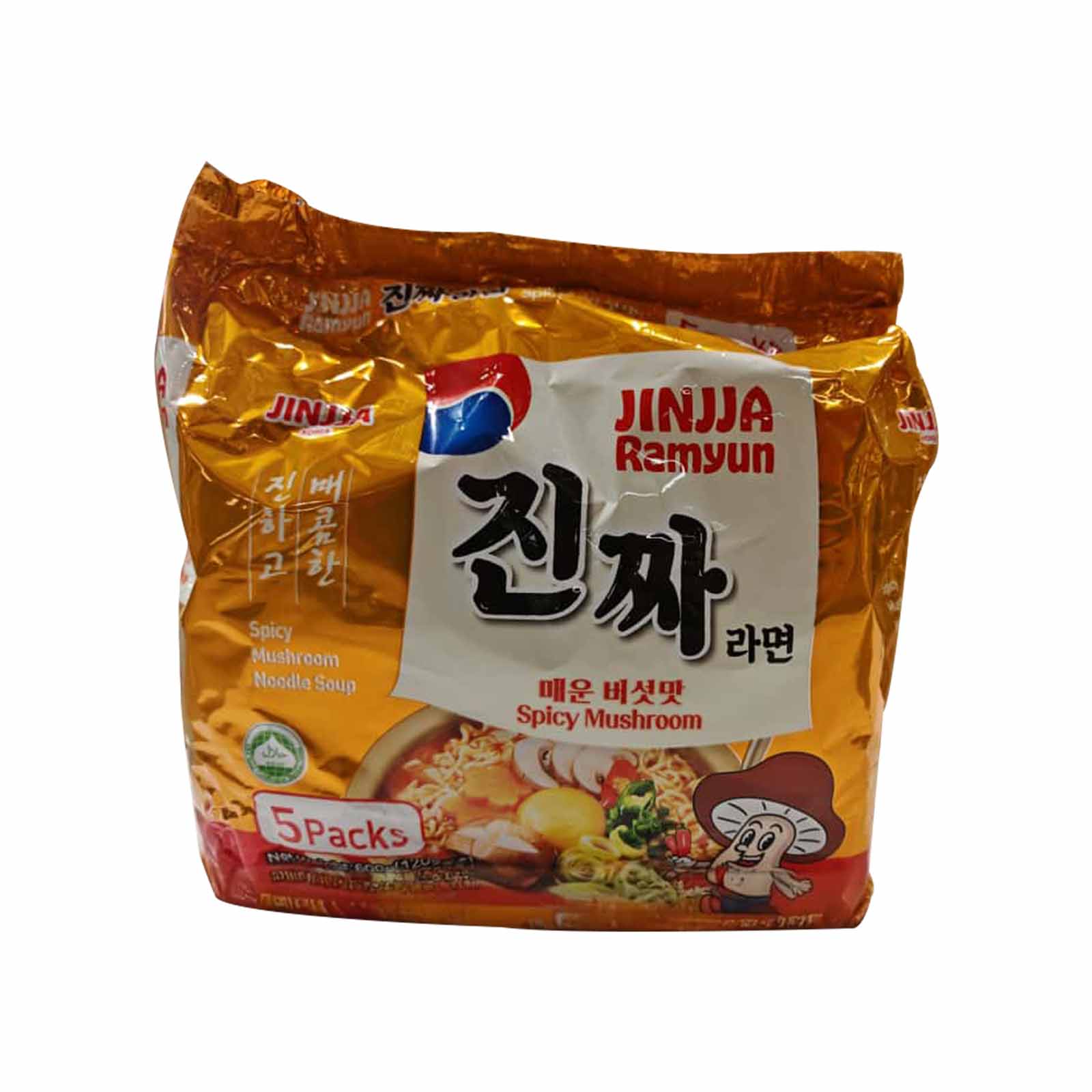 Jinjja Ramyun Spicy Mushroom 120g x 5