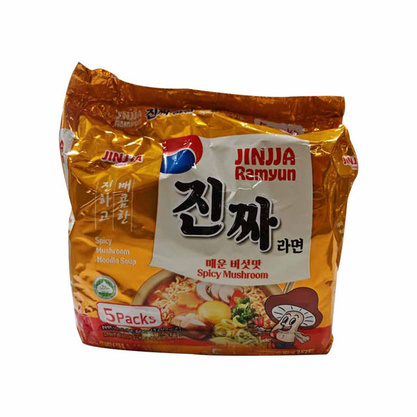 Jinjja Ramyun Spicy Mushroom 120g x 5 (highest price)