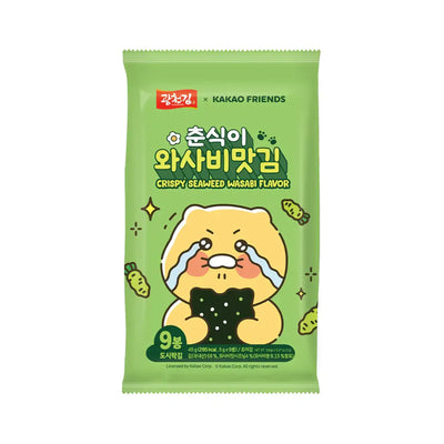 Choonsik Wasabi Crispy Seaweed Snack 9pcs/pack