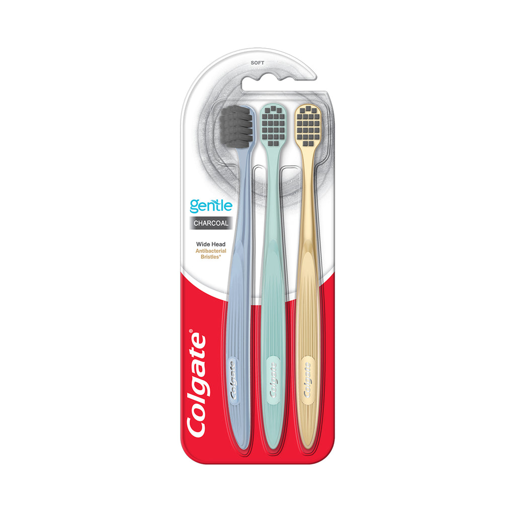 Colgate Gentle Charcoal Toothbrush 3pcs/pack