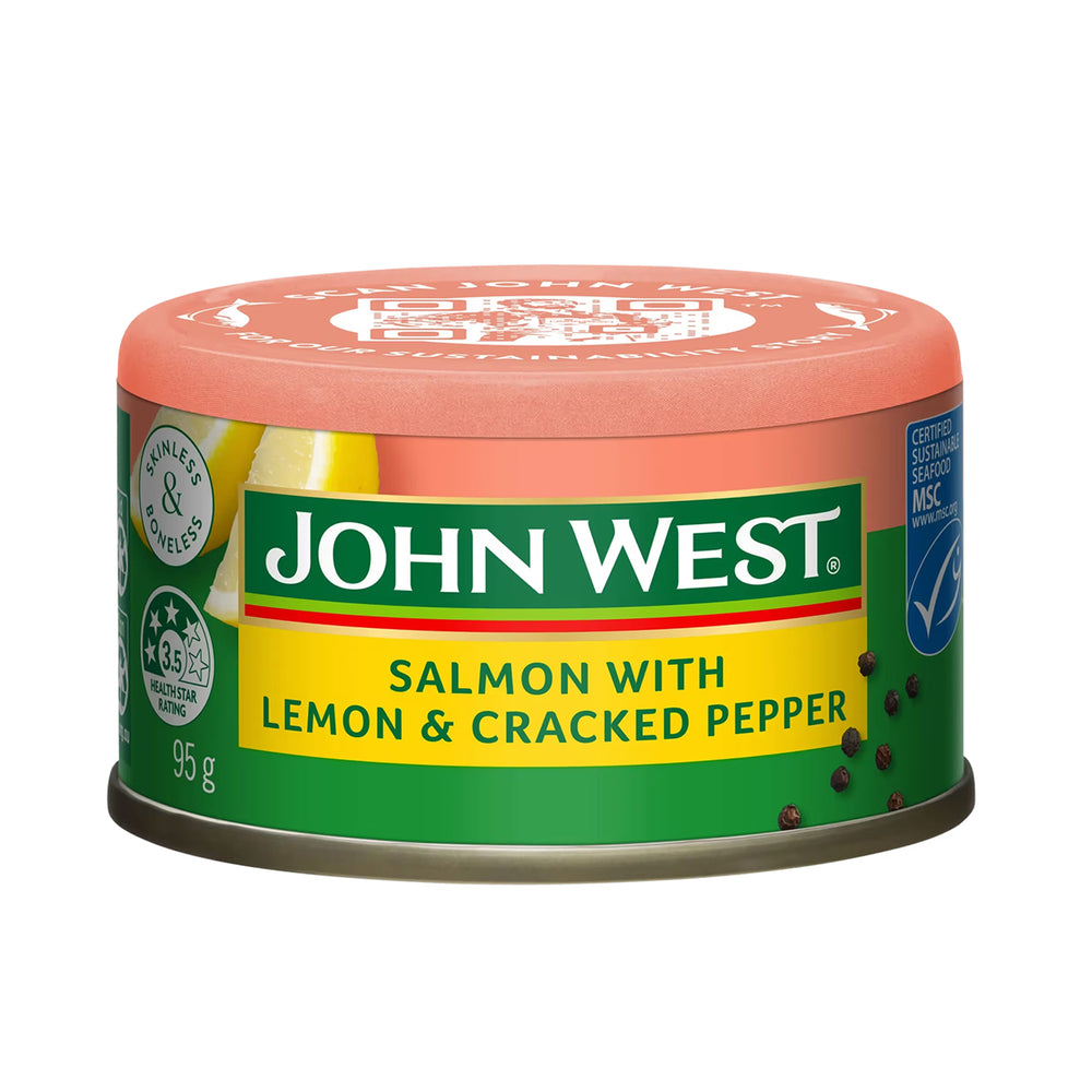 John West Skinless Salmon Lemon & Pepper 95g