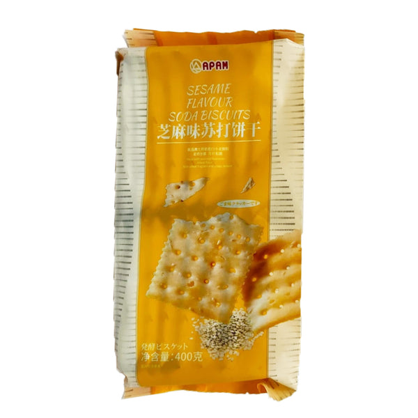 Apam Sesame Flavor Soda Biscuits 400g