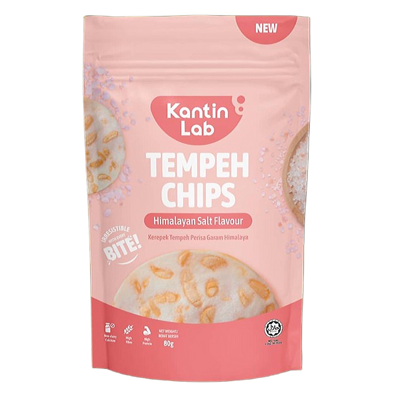 Kantin Lab Himalayan Salt Flavoured Tempeh Chip 100g