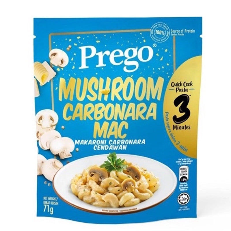 Prego Mushroom Carbonara Mac Instant Pasta 71g