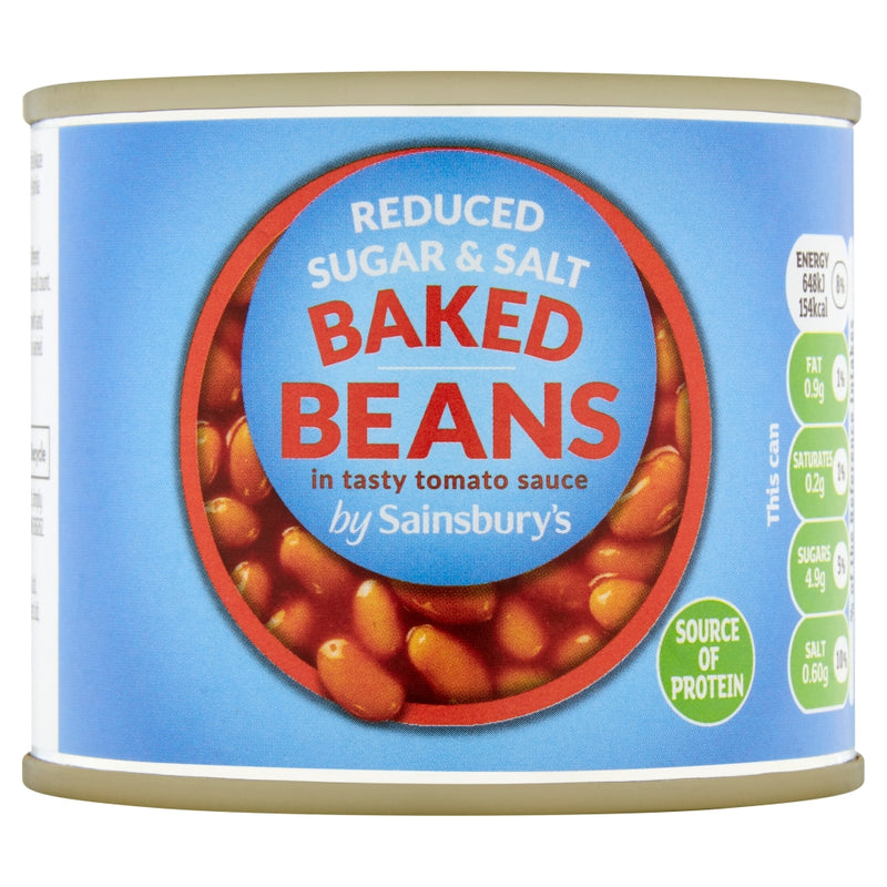 Sainsbury's Reduce Sugar & Salt Baked Beans in Tomato Sauce 200g