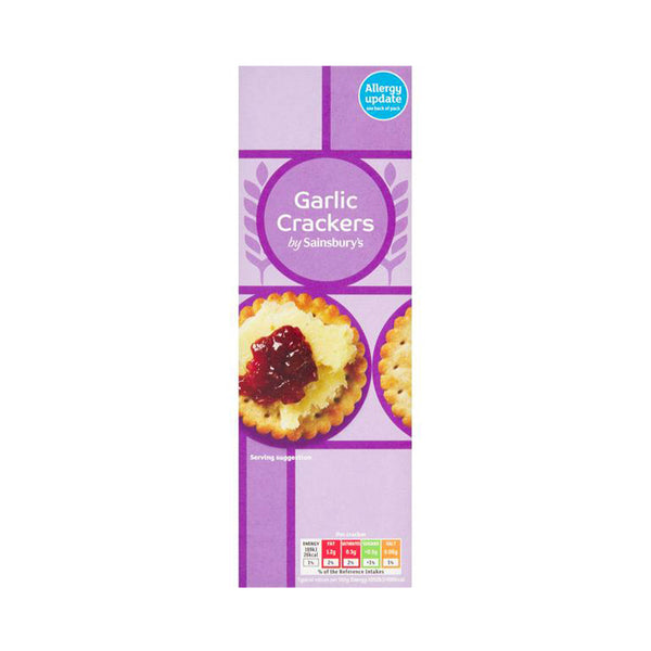 Sainsbury's Garlic Crackers 185g (highest price)