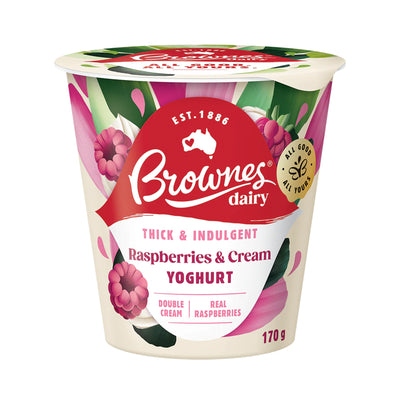 Brownes Rasberries & Cream 170g