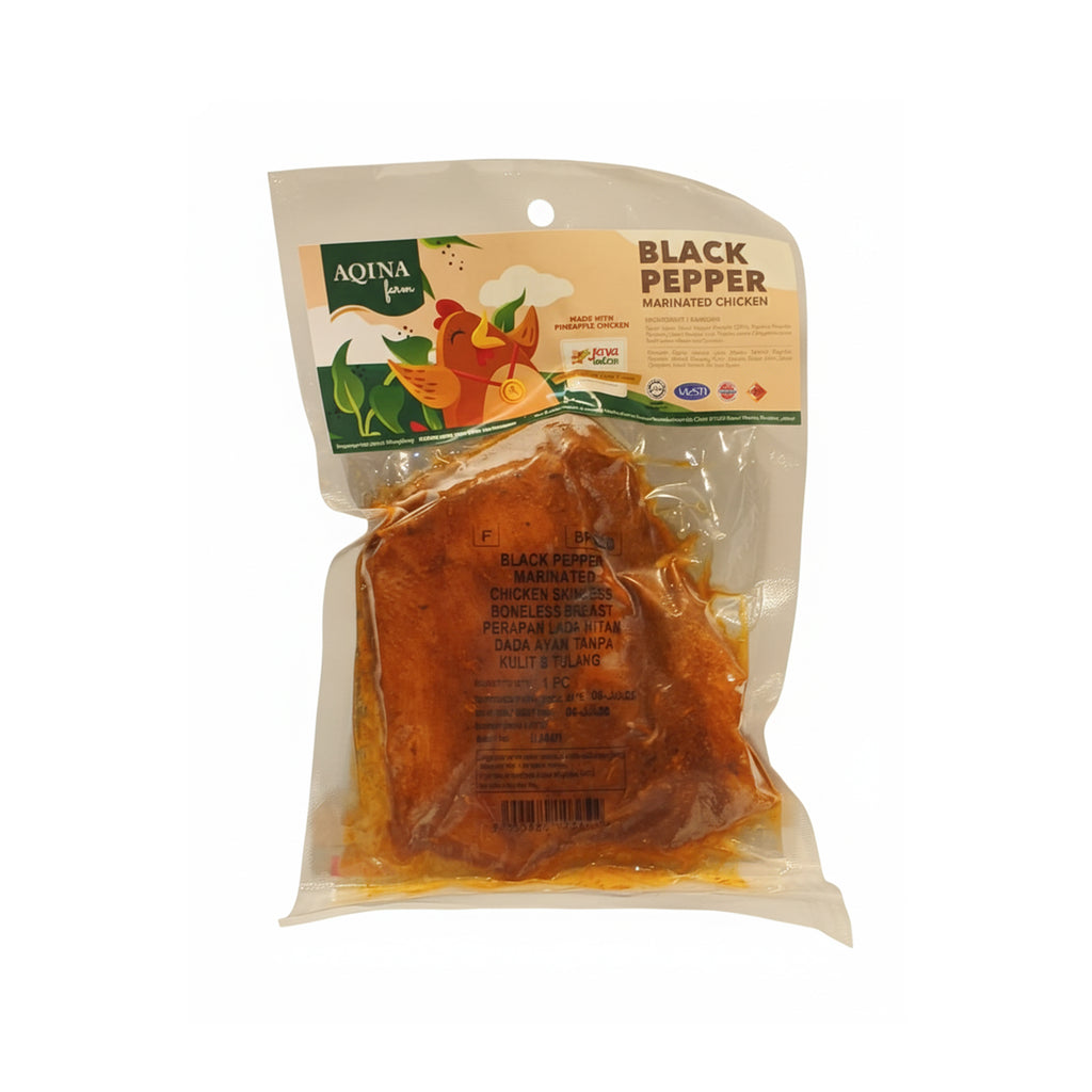 Frozen Black Pepper Skinless Boneless Chicken Breast 1pc/pack