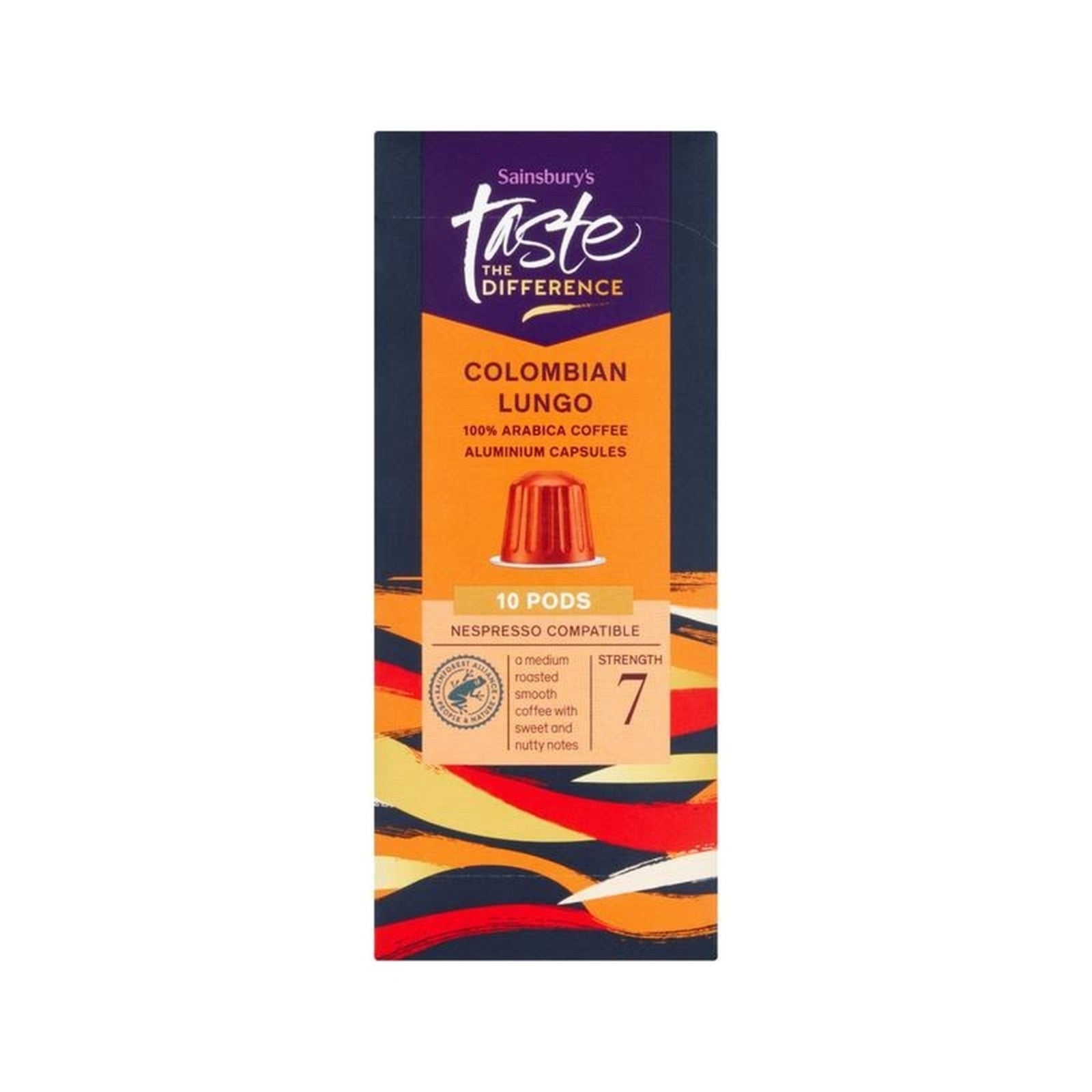 Sainsbury's Colombian Lungo Coffee Pods 52g x 10