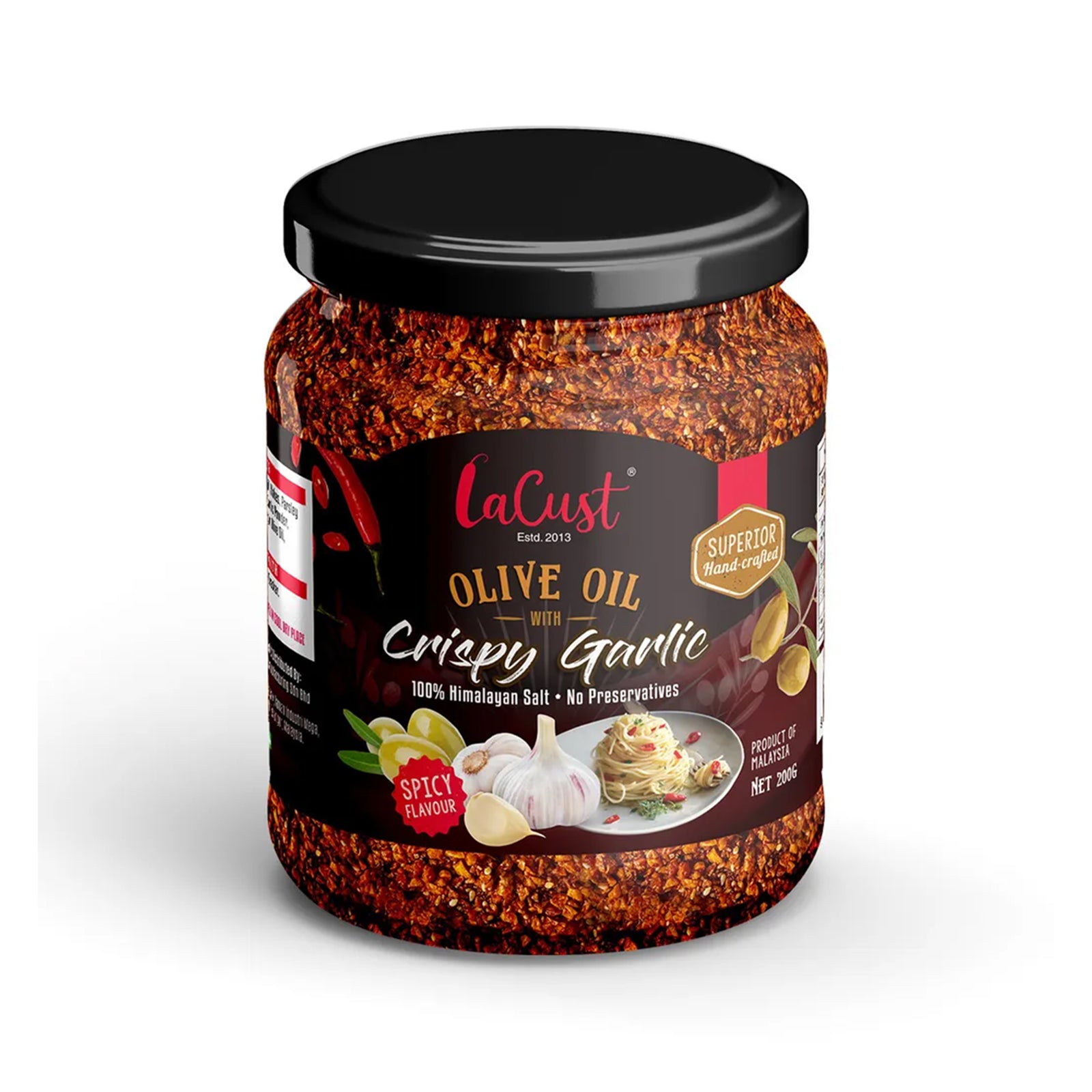 Lacust Spicy Garlic with Olive Oil 200g