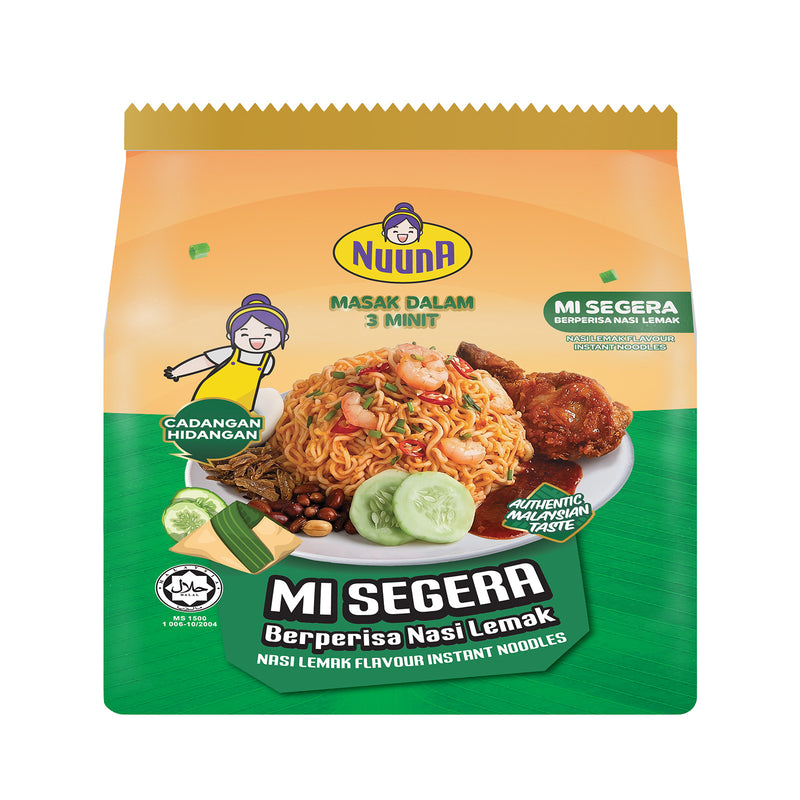 Nuuna Dry Instant Noodles Nasi Lemak Flavour 80g x 4