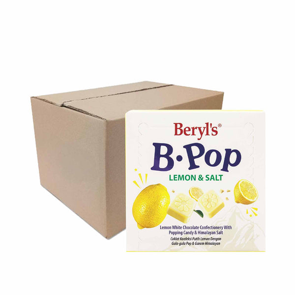 Beryls B.Pop Lemon White Chocolate with Popping Candy and Himalayan Salt 50g (highest price)