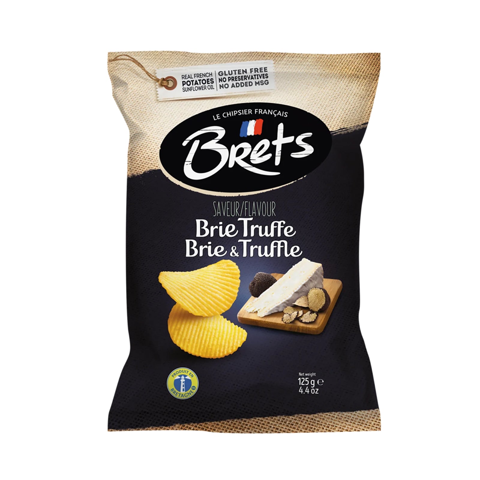 Bret's Potato Crisps with Brie and Truffle 125g