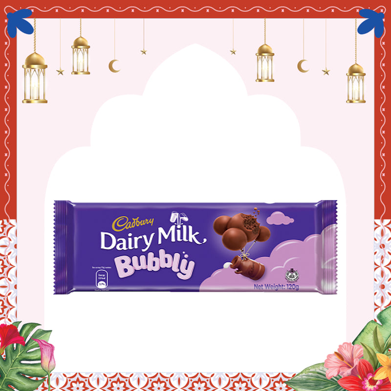 Cadbury Dairy Milk Bubbly Chocolate Bar 112g