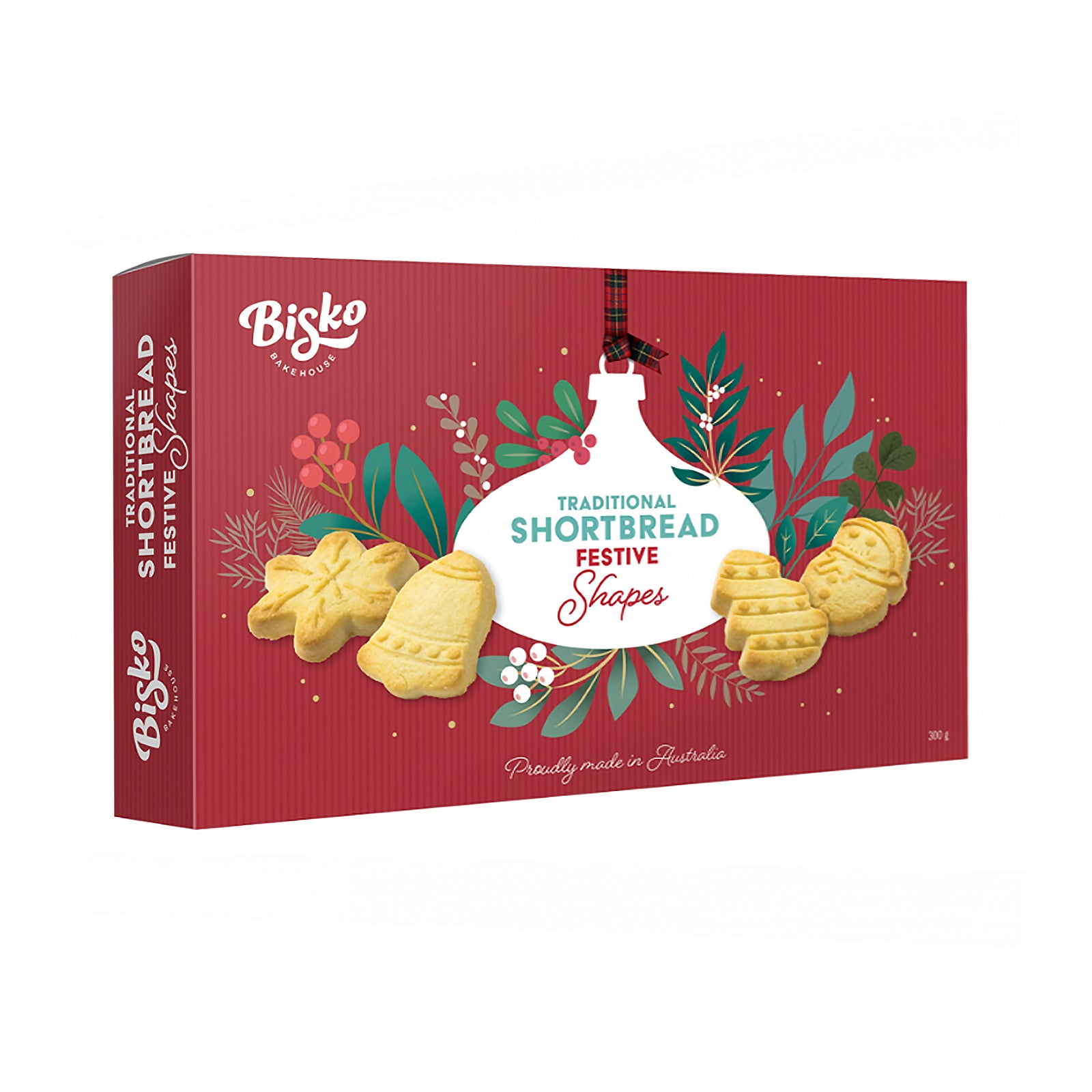Bisko Bakehouse Traditional Shortbread Festive Shapes 300g
