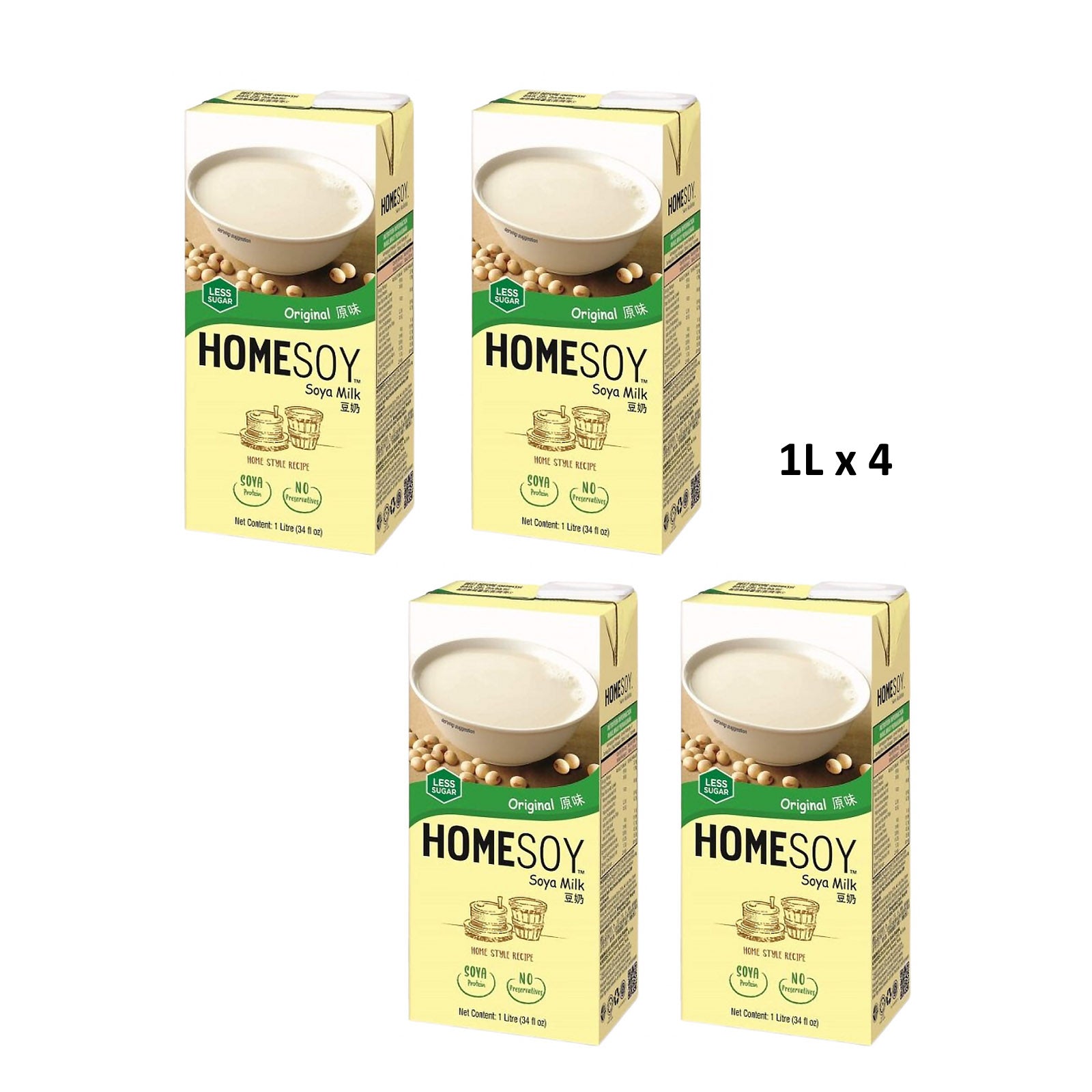 Homesoy Original Soy Milk Drink Value Pack 1L x 4