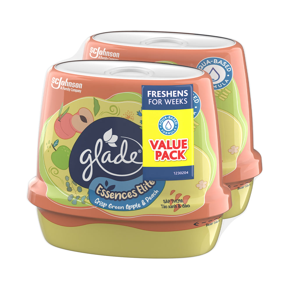 Glade Premium Scented Gel Glistening Peach 180g x 2