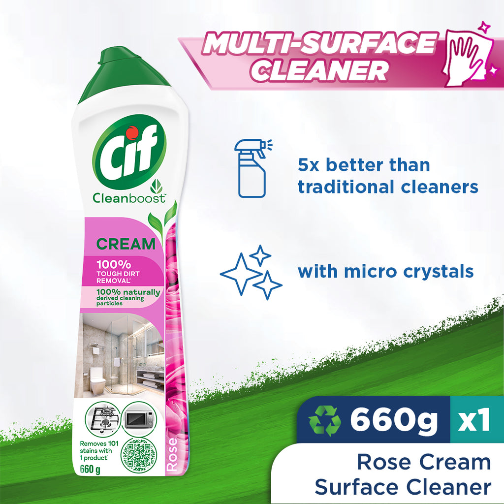 Cif Liquid Scourer Rose 660g