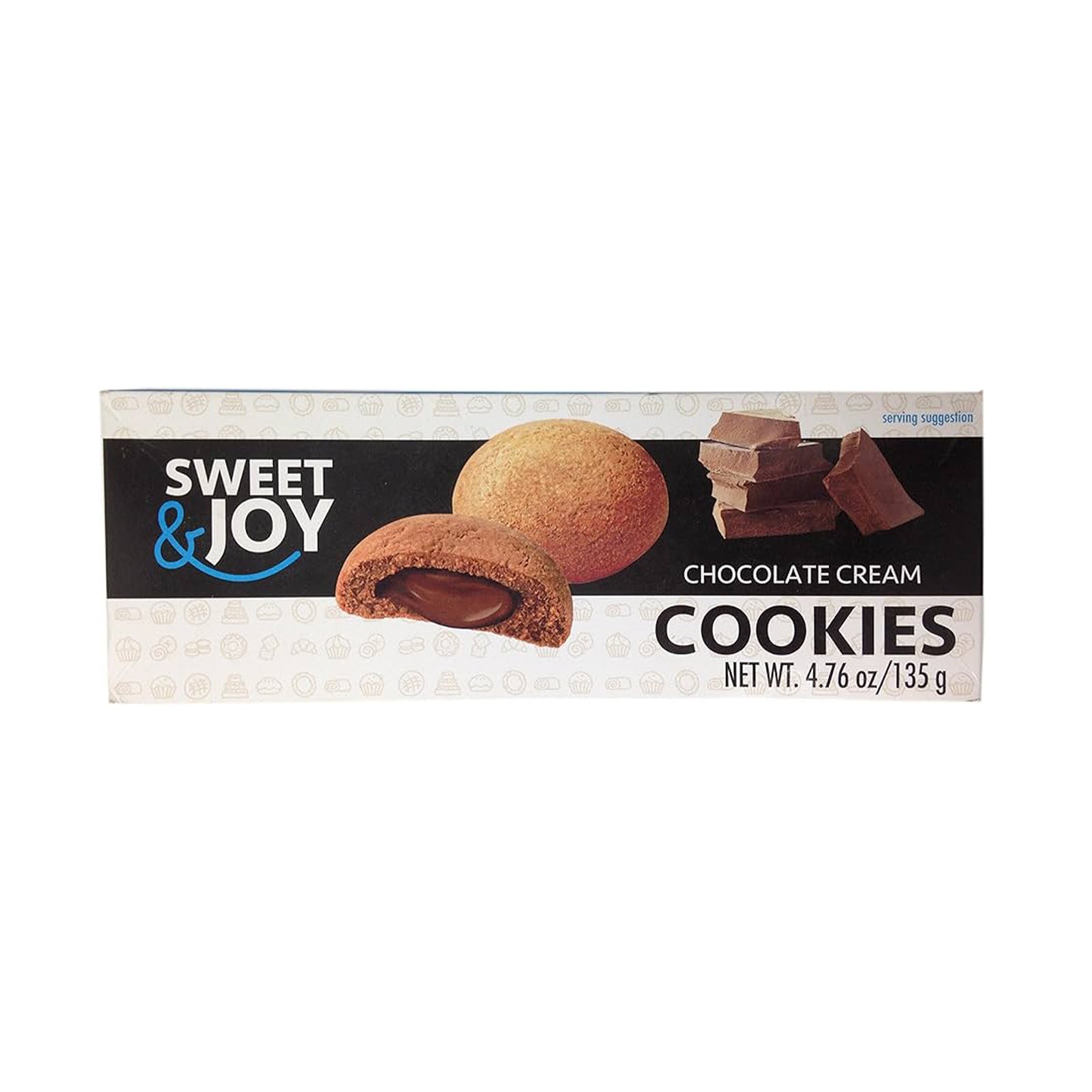 S&J Cookies with Chocolate Cream 135g