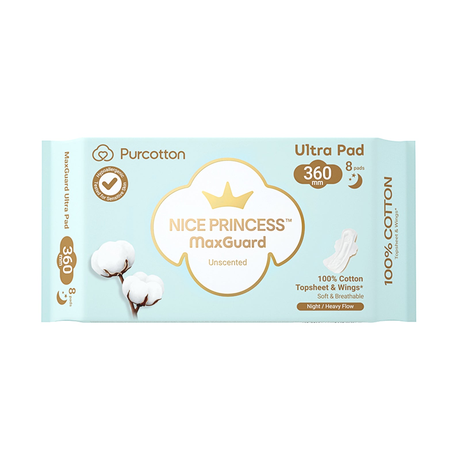 Purcotton Maxguard Ultra Pad 360Mm 8pcs/pack