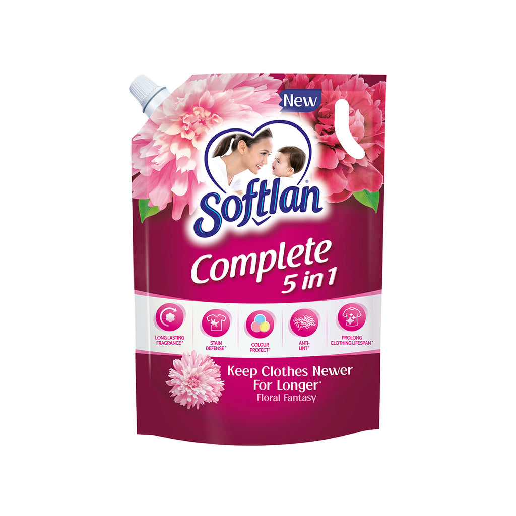 Softlan Complete Floral Scent Fabric Softener Refill 1.3L