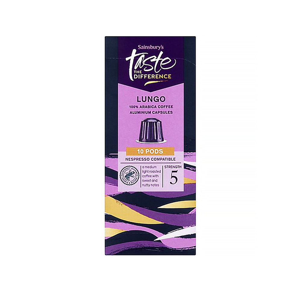 Sainsbury's Taste The Difference Lungo Coffee Pods 1pack