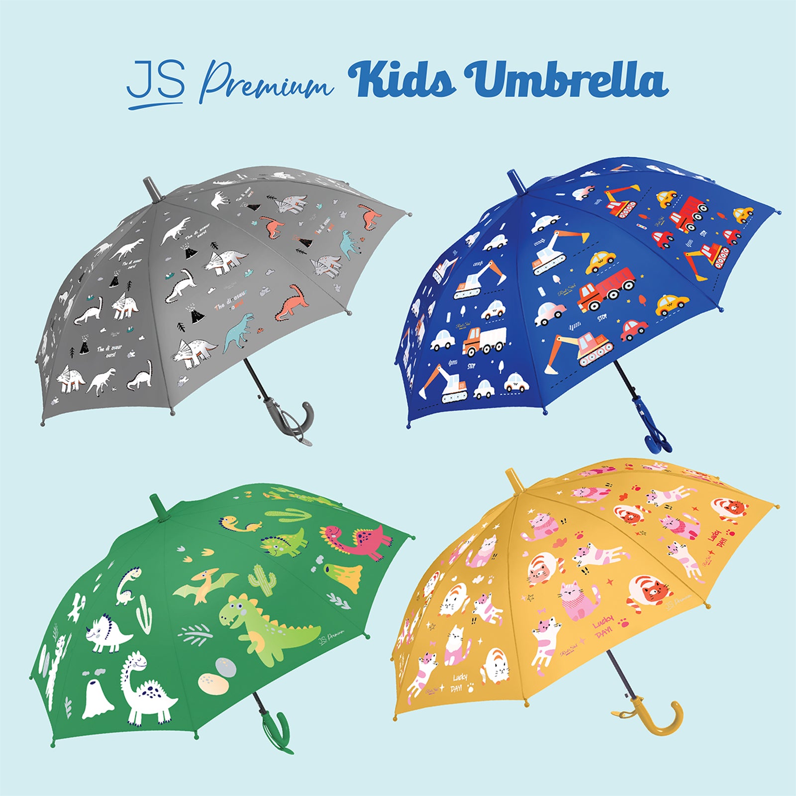 JS Premium Kids Umbrella Pink Mermaid 1unit