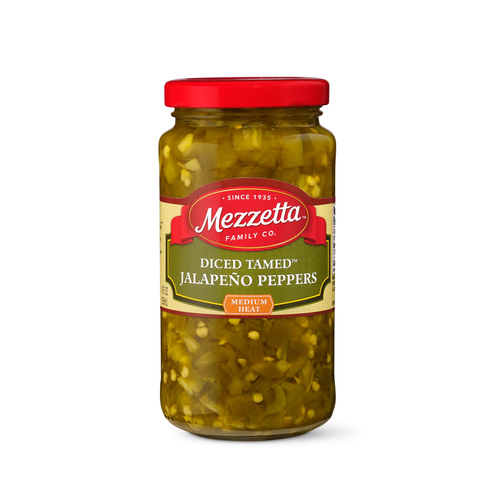 Mezzetta Diced Tamed Jalapenos (Medium Heat) 453.5g