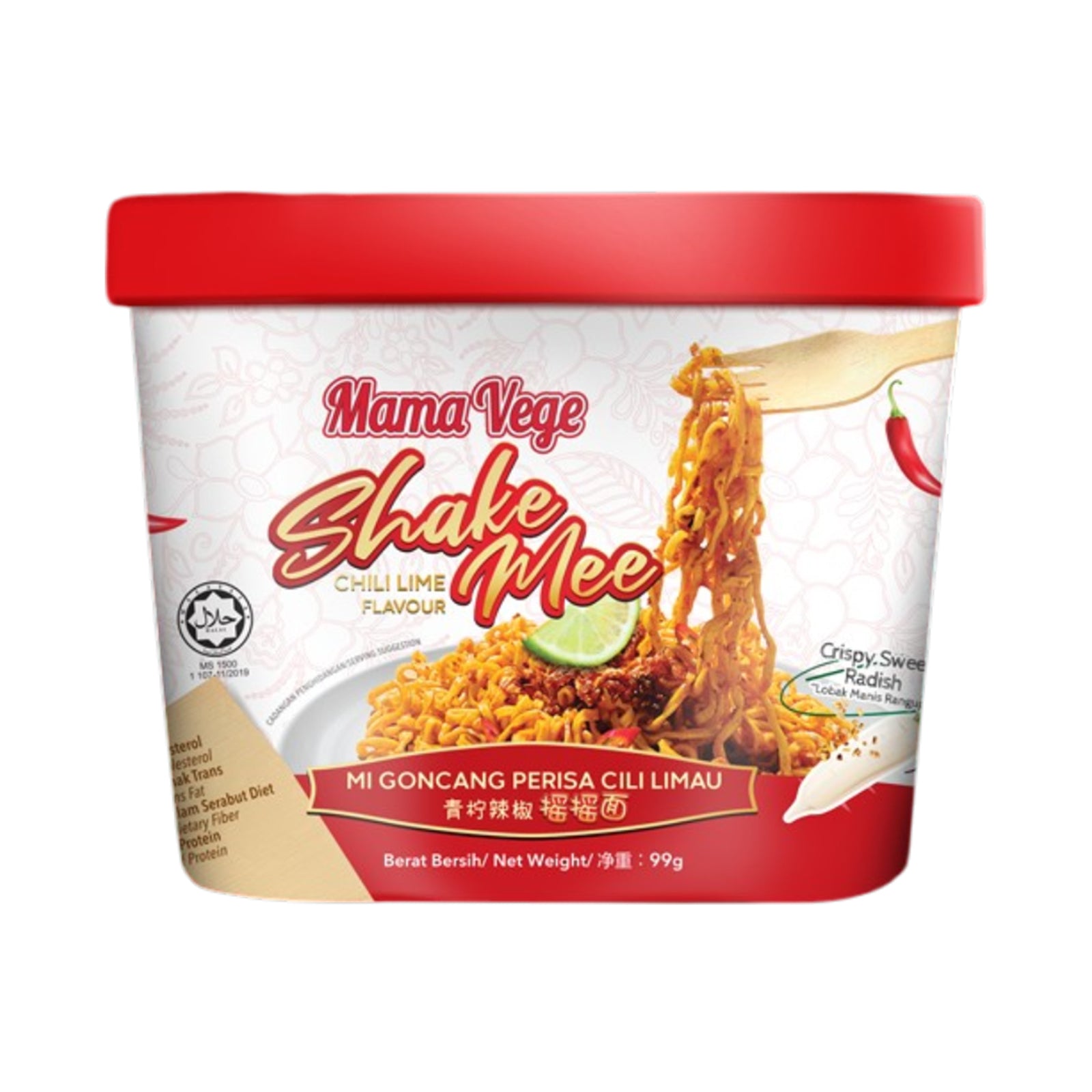 Mama Vege Shake Mee Chili Lime Flavor 99g
