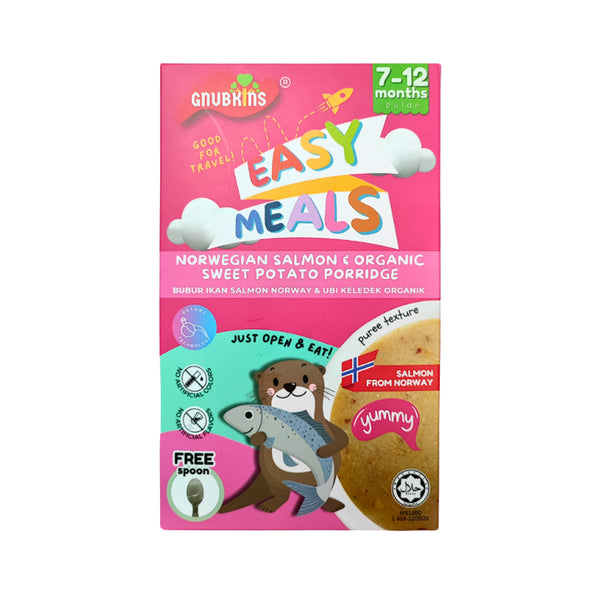 Gnubkins Norwegian Salmon & Organic Salted Potato Baby Porridge 80g (highest price)