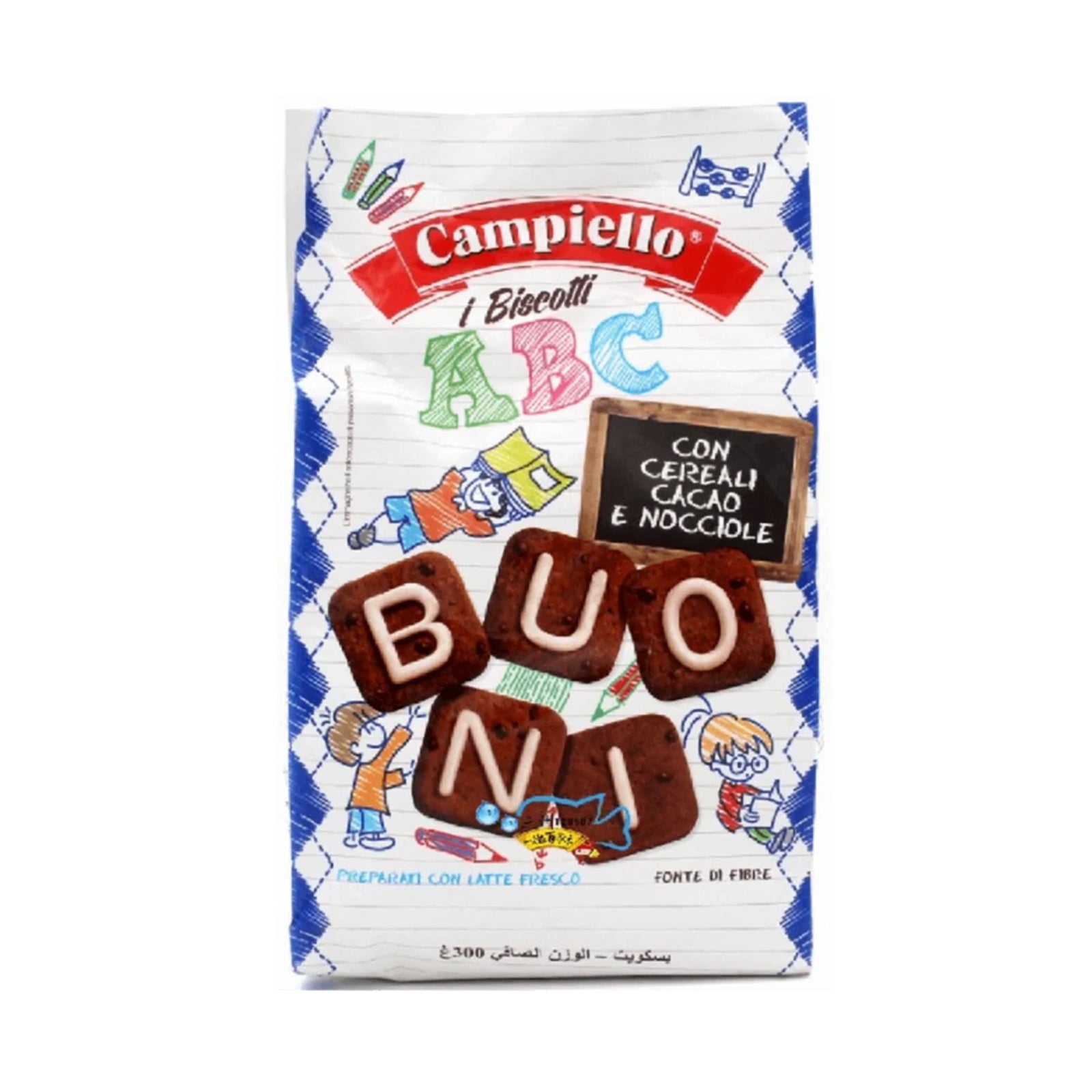 Campiello ABC Biscuit with Cereal Choc Hazelnut 300g