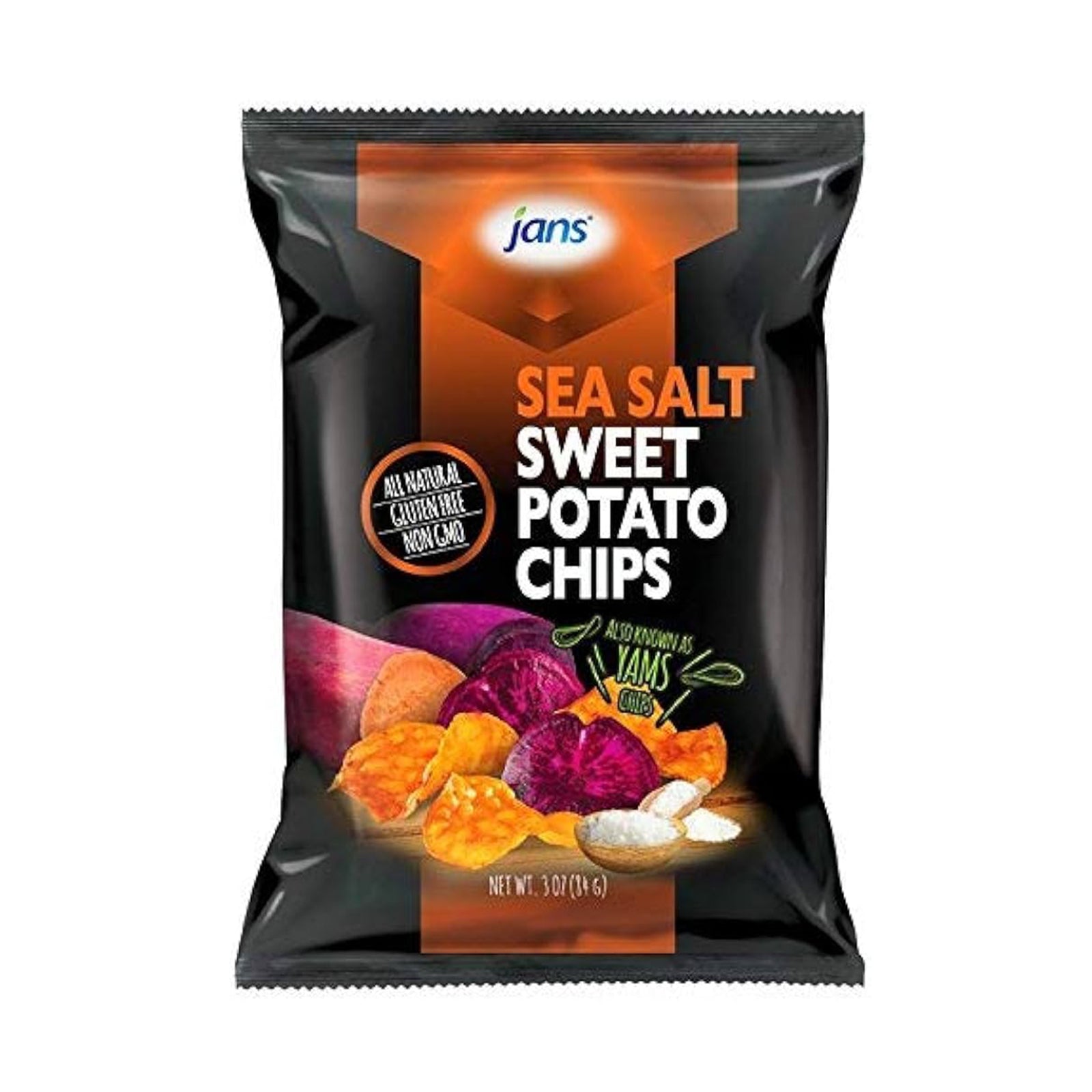 Jans Sweet Potato Chips Sea Salt 84g