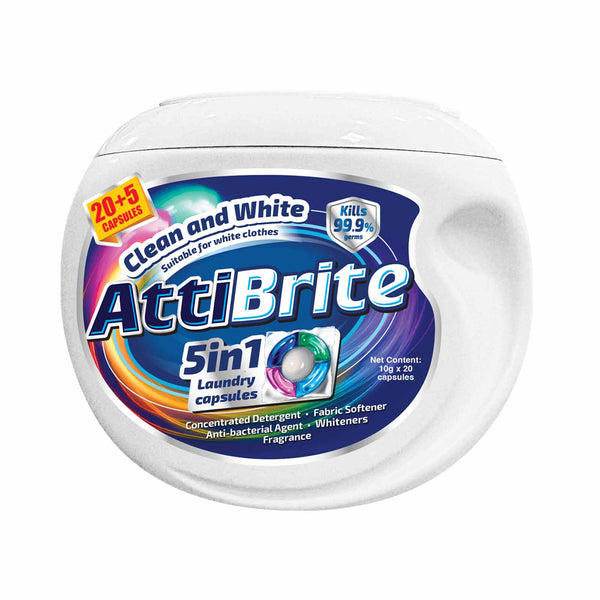 Attibrite Laundry Capsules Clean & White 10g x 20 (highest price)